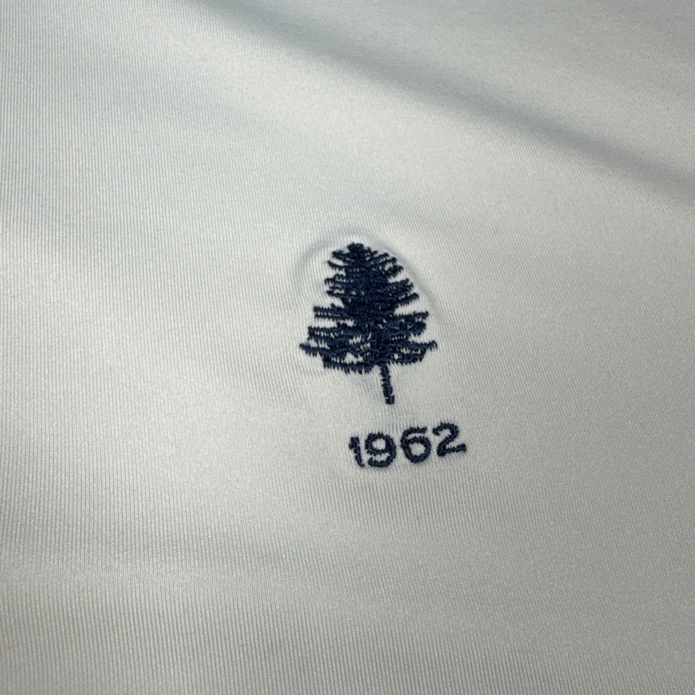 Turtleson Short Sleeve Golf Polo Shirt Mens XL Solid White Logo Casual - Picture 5 of 8